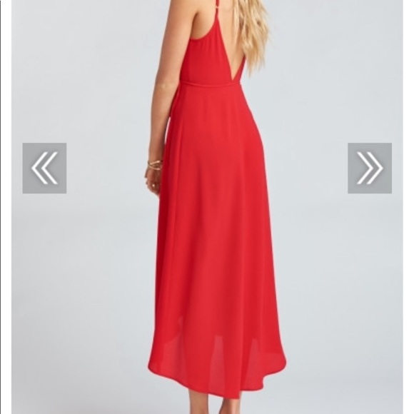 Show Me Your Mumu meghan red wrap dress small - Picture 3 of 10